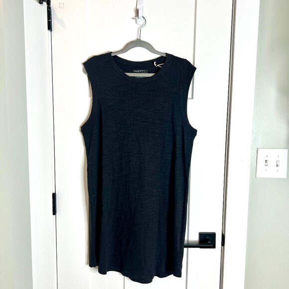 Faherty 100% Organic Cotton Sunwashed Slub Muscle Dress Minimalist NWOT Sz Large - Picture 3 of 6